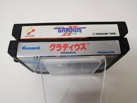 Nintendo Famicom Gradius I & II Set FC NES Japanese Version Konami Vintage