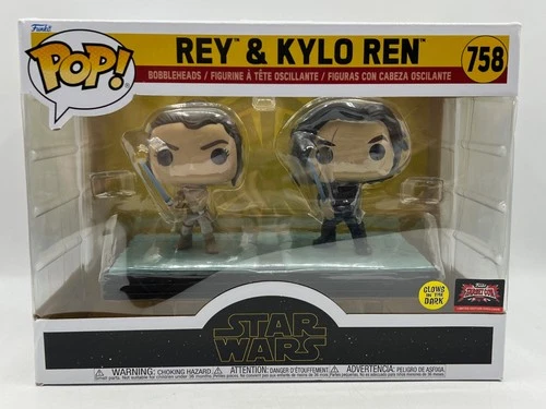Funko Pop! Moments: Star Wars Rey & Kylo Ren - Target (Exclusive) #758, NEW