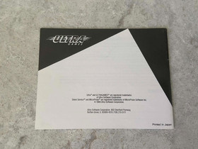 Original Silent Service instruction manual for Nintendo NES.