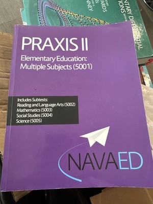 Navaed Praxis II Elementary Education Multiple Subjects 5001 Study Guide Book