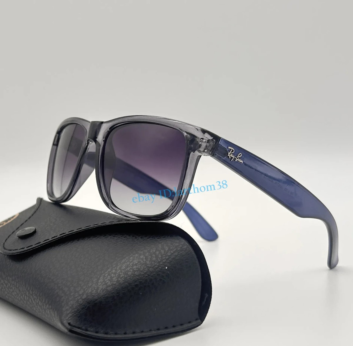 Ray-Ban Justin Classic Men's Square Sunglasses - Blue/Gray (RB4165