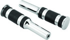 Bikers Choice Chrome Billet Three Band Footpegs for Forward Controls