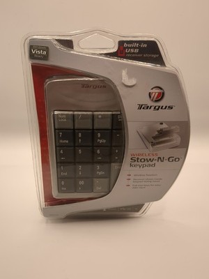 USB Number Pad Keyboard New Targus Wireless Stow-N-Go AKP01US Numeric  Sealed