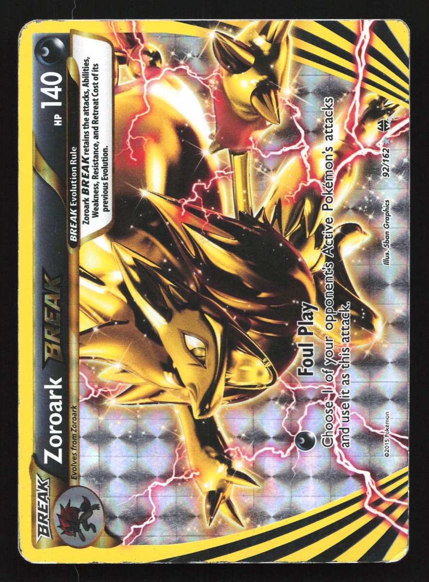 Zoroark BREAK 92/162 XY - BREAKthrough Ultra Rare Pokemon Card | eBay