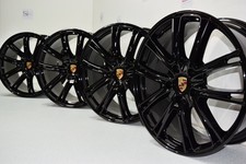 21 Porsche Panamera Gts Factory Oem Exclusive Design Wheels Rims Gloss Black 21 Porsche Panamera Gts Factory Oem Exclusive Design Wheels Rims Gloss Black