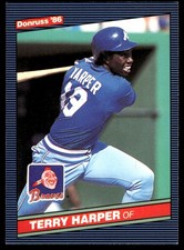 Terry Harper 1986 Leaf #246 Atlanta Braves MLB READ FREE SHIPPING AutographDen