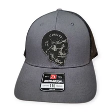 Richardson 115 Charcoal Black Weighted Skull, engraved in USA, Gym, Bodybuilder 