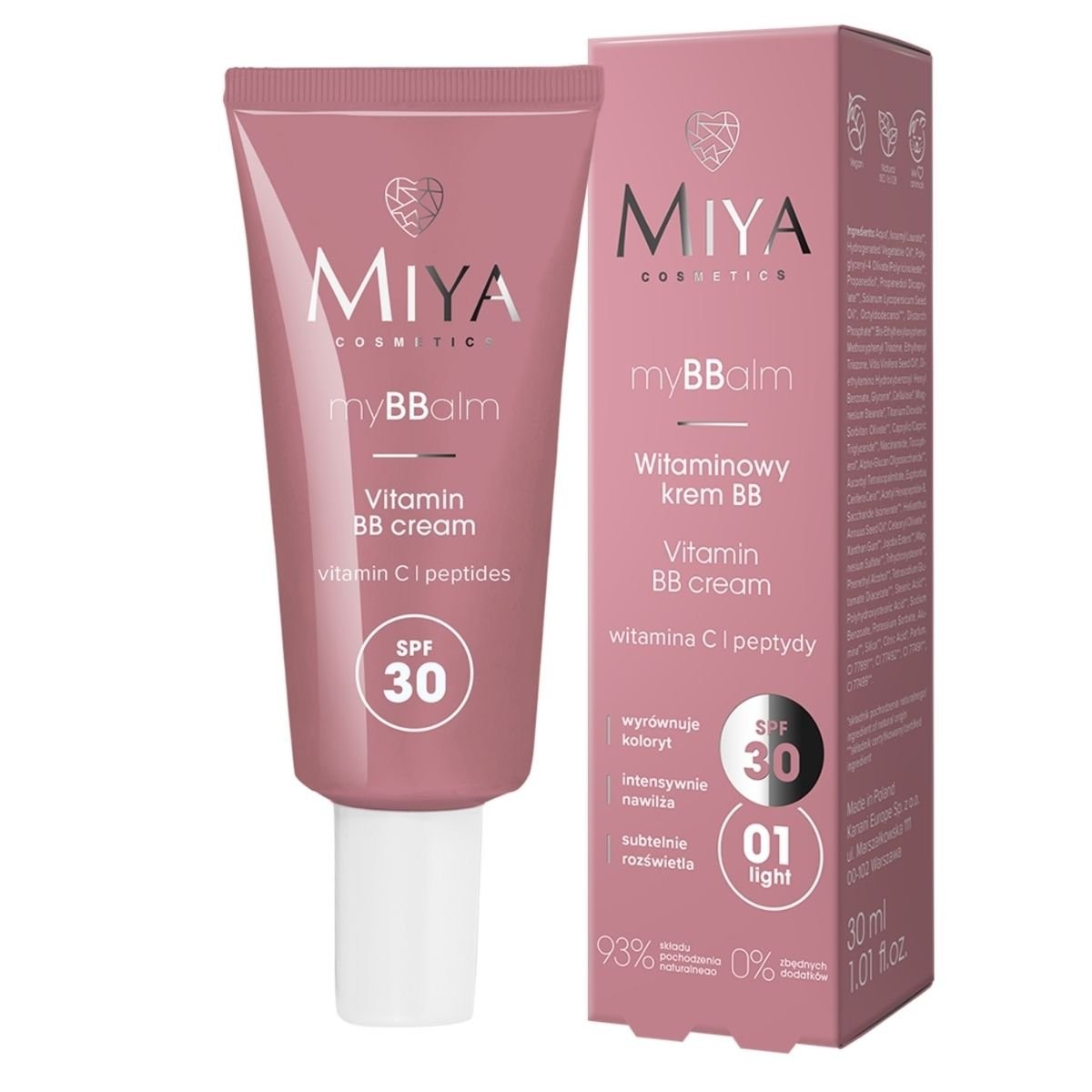 Miya My BB Cream SPF30 Hydration & Radiance 01 Light 30ml