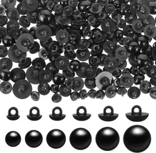 320Pcs Black Safety Eyes for Crochet Toys, Dolls & Plush Animals - 6 Sizes