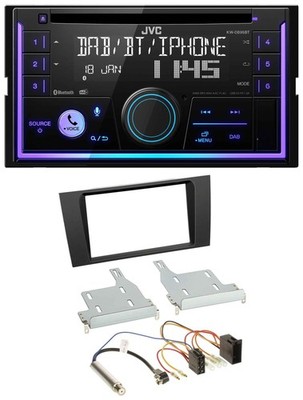 JVC MP3 USB 2DIN DAB Bluetooth CD Autoradio für Audi A4 B5 1999-2001 Symphony