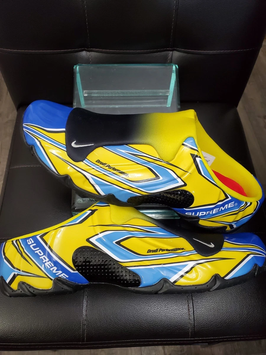 Supreme x Nike Clogposite Opti Yellow Blue for Sale | Authenticity