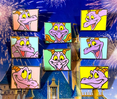 🌈 WDW Faces of Figment Lot of 8 Pins Disney Epcot Journey Into
