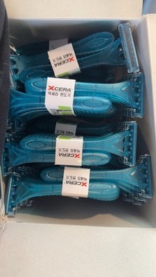 XCERA Men's Disposable Razor 3-Blade Blue Stainless, Buy 100 for only $45 