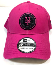 New York Mets MLB NE 2024 City Connect Flex-Fit Hat~ Raspberry