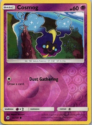Pokemon TCG Cosmog 64/149 Sun Moon Rev Holo NM