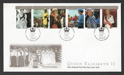 New Zealand 2001 Queen Elizabeth II FDC. Wanganui First Day Cover. QEII Stamps