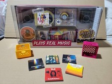 MGA Miniverse Real Music Record Player Playset with Mini Records Accessories