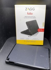 Zagg Folio iPad Mini 4 Case With Bluetooth Keyboard Attached GO1053905 