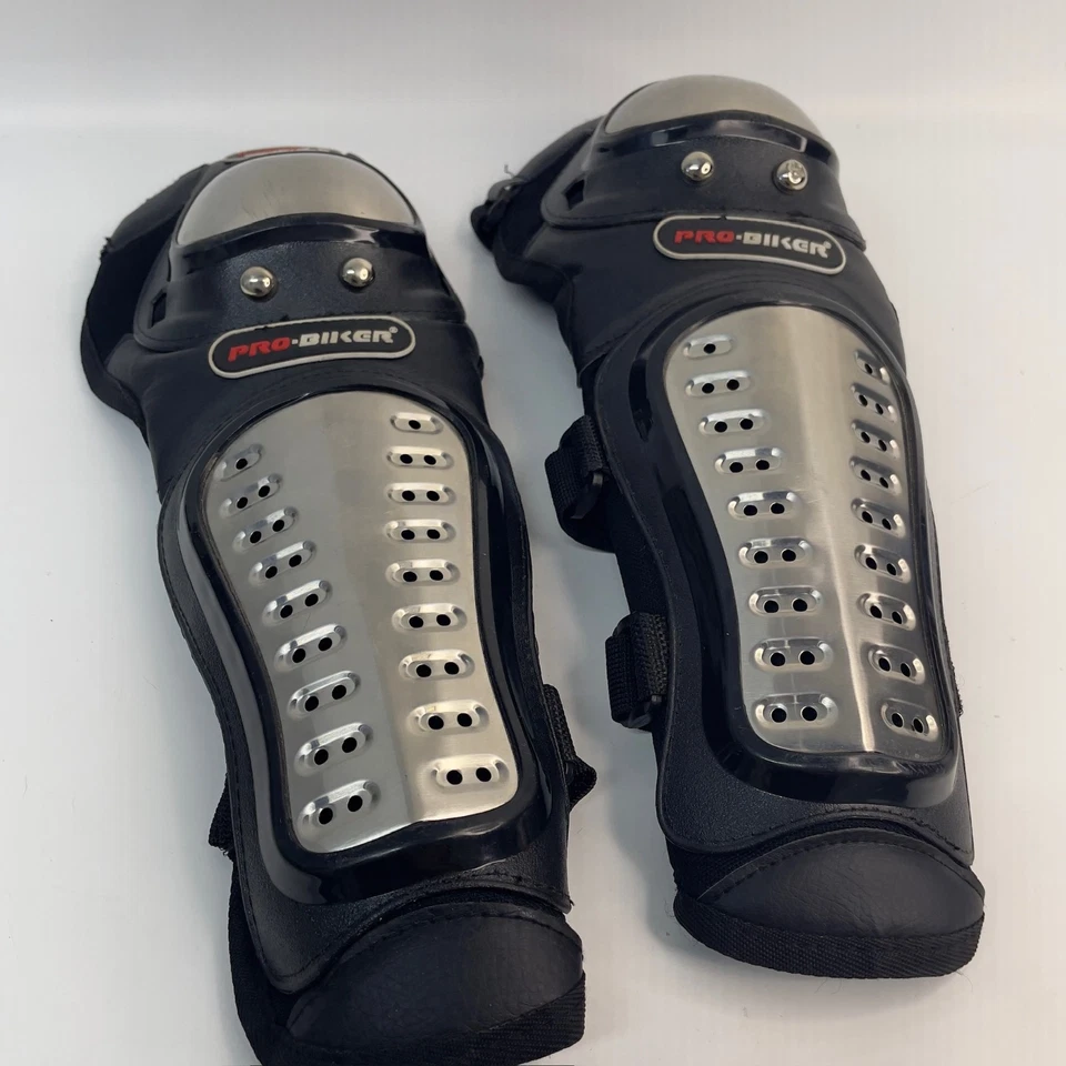PRO-BIKER взрослый размер средний металлический колена голени предохранители черный - Изображение 3 из 4