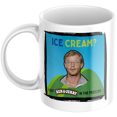 Serial Killer Mug Dark Humour Gift Ice Cream Ben & Jerrys Parody Jeffrey Dahmer