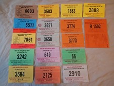 1989-2007 Pennsylvania Hunting License Lot Juniata Co Antlerless Missing Tags