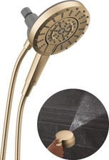 Delta 5-Setting In2ition 2-in-1 Dual Shower Head with Champagne Bronze