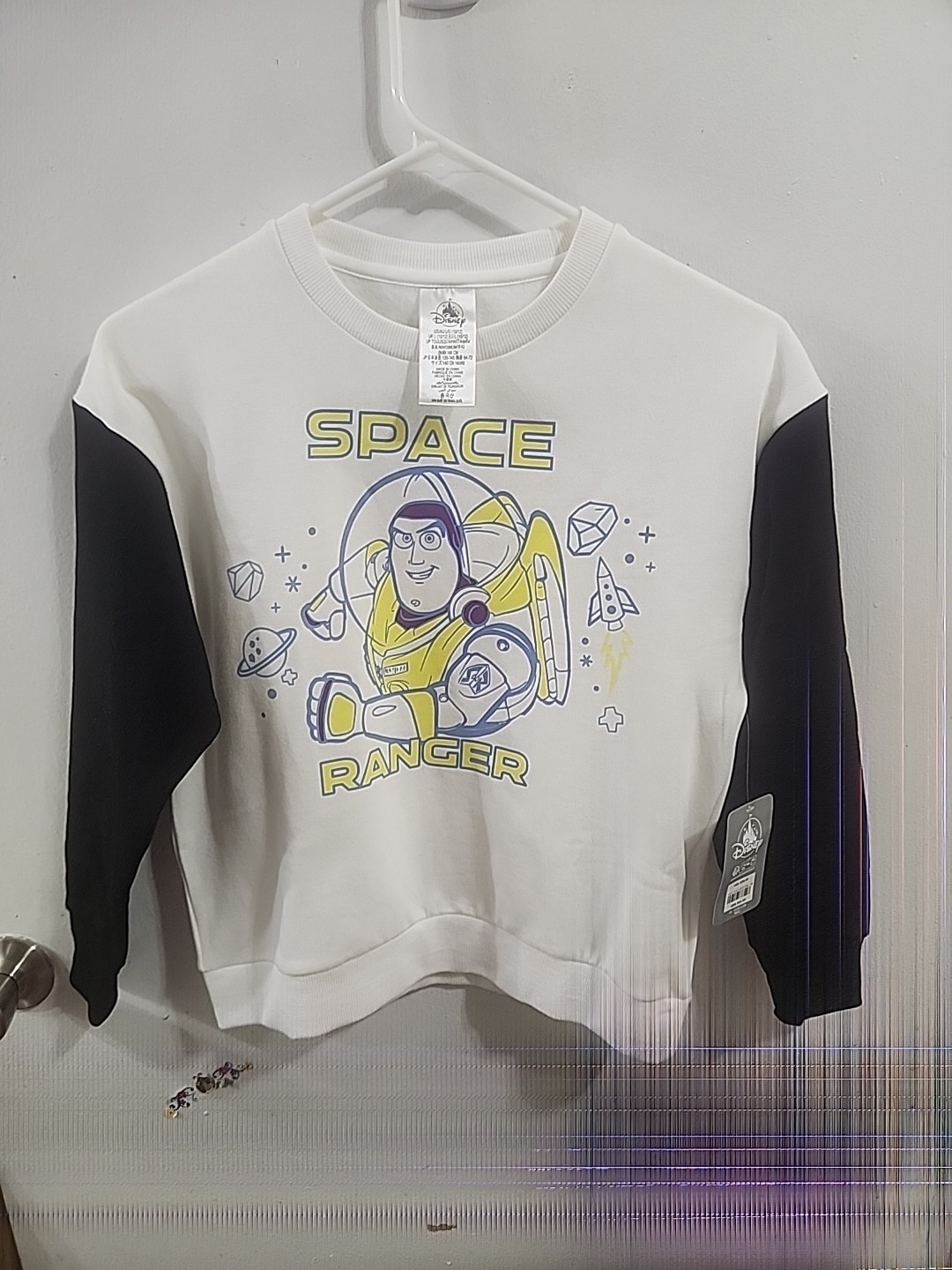 Disney Toy Story Buzz Lightyear Boys Sweatshirt Size Large (10/12) NWT