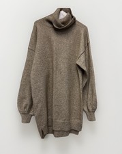 Show Me Your Mumu S Turtle Neck Dress Beige 