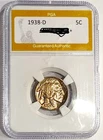 1938-D Superb Gem BU ++++  Buffalo Nickel Toned PQ No Reserve Auction