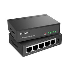 MT-VIKI 5 Port Gigabit Ethernet Switch, Unmanaged Network Switch Splitter, Deskt