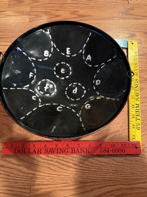 VINTAGE SMALL STEEL DRUM PAN