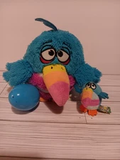 Koo Koo Zoo Birds Rainbow Billed Long Tailed Kookoo with Egg & Baby No Sound