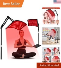 Red Light Therapy for Face and Body, Red Infrared Light Therapy Lamp with Sta...