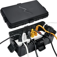 Medium Outdoor Electrical Box(10.6x5.5x4.5inch),IP54 Waterproof Extension Cover