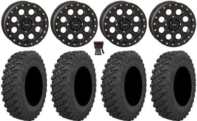 System 3 SB-7 15'' Wheels Black (6+1/4+3) 32'' Pro Runner Tires Honda Talon