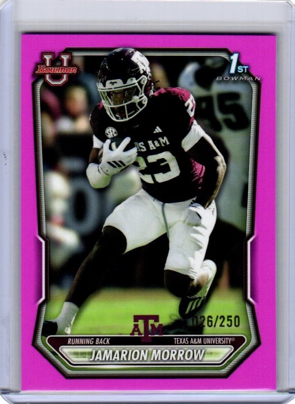 2026 Topps Bowman 1st #BPP-158 Jamarion Morrow Pink #/250