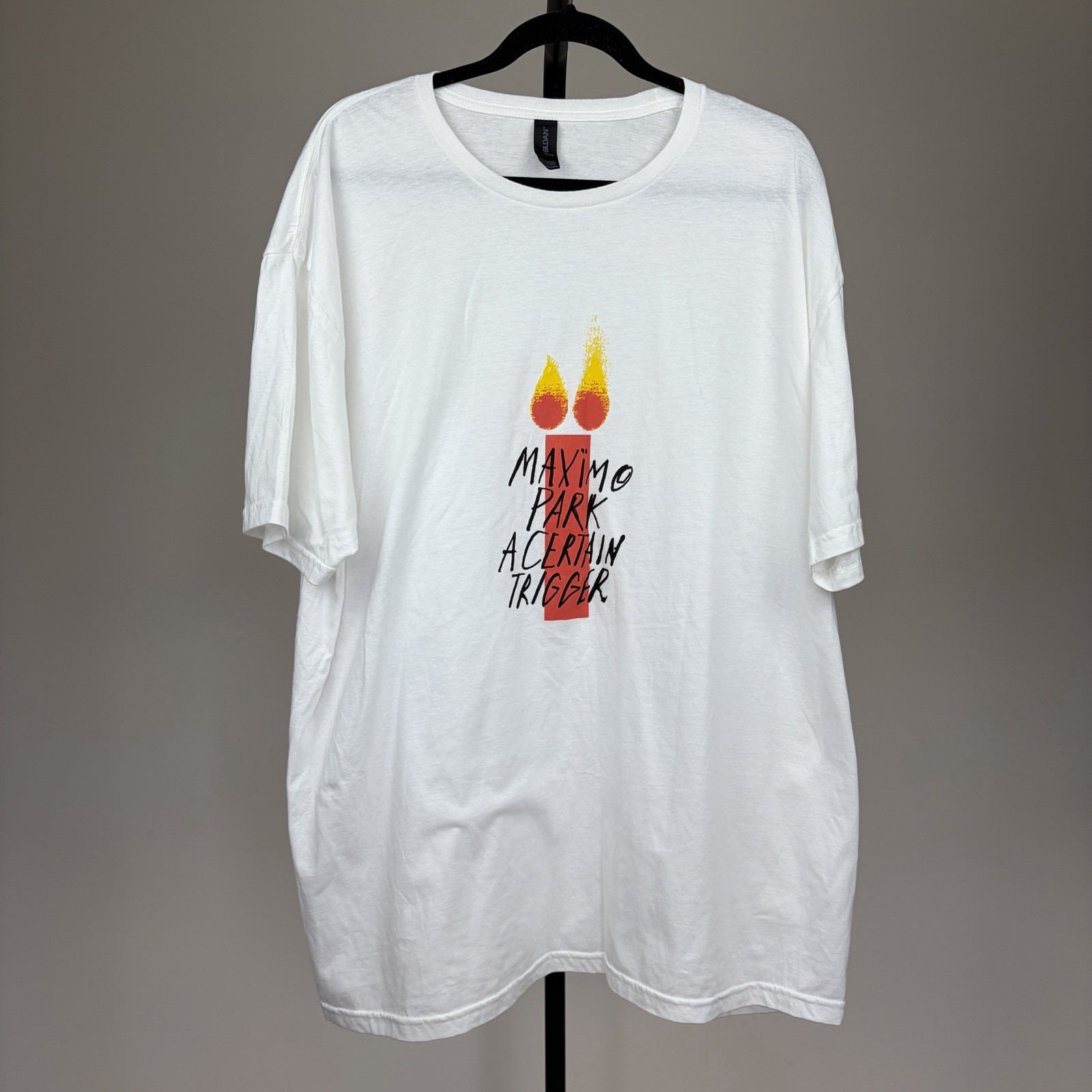 Gildan Maximo Park A Certain Trigger Graphic Band Softstyle Tee T-Shirt Size 2XL