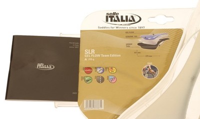 Selle Italia SLR Gel Flow Saddle Team Edition Vanox White Leather
