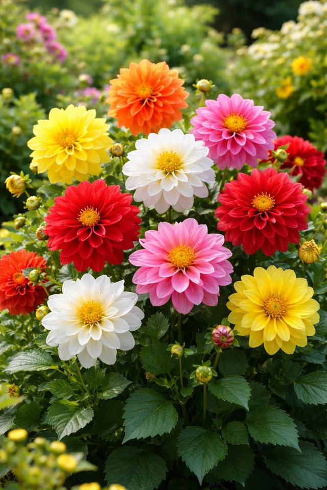 Dahlie Figaro Mix – Saatgut & Samen | gemischte Farben | Blumensamen - Bild 1 von 1