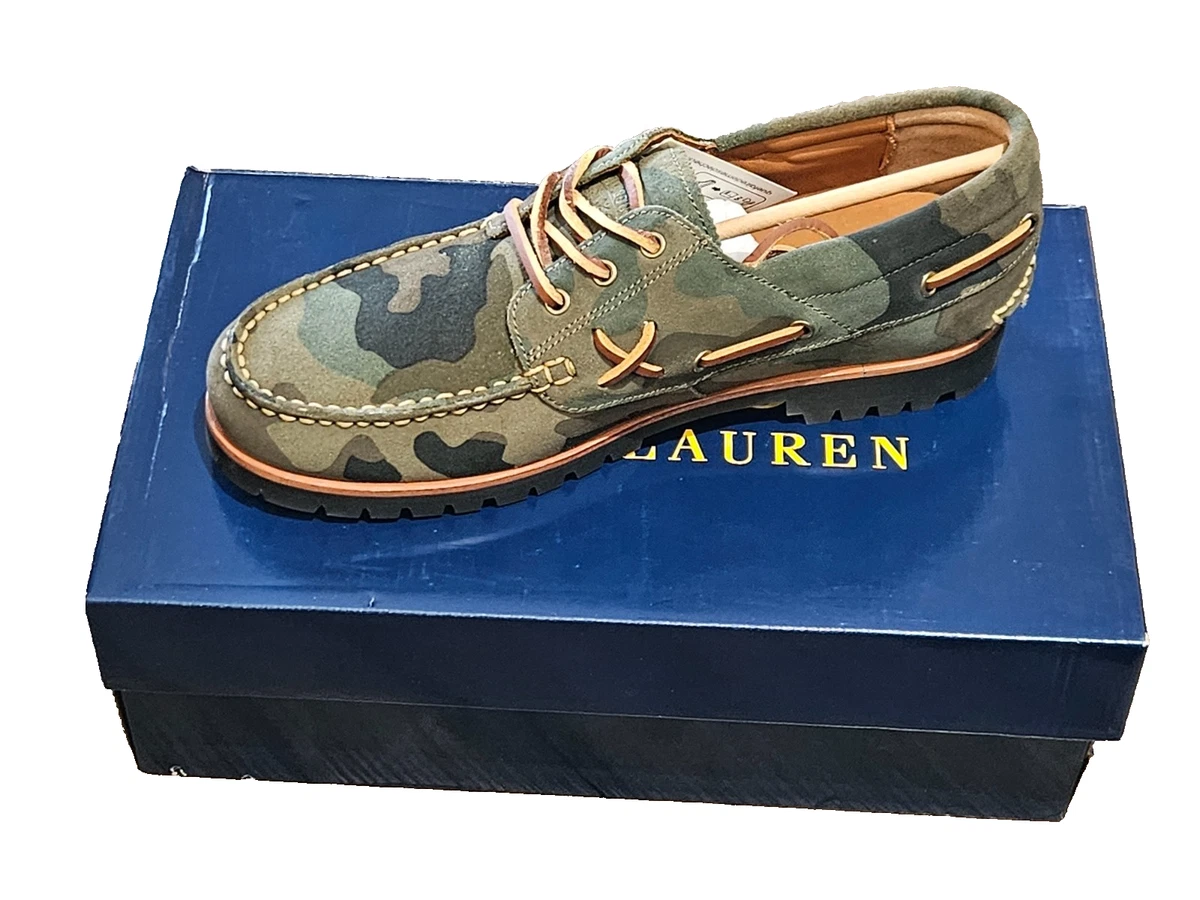 NEW IN BOX POLO RALPH LAUREN MYTTON Dark Brown  Sneakers Mens SIZE 11.5D Ralph Lauren Green Canvas Casual Shoes for Men | eBay main image 3