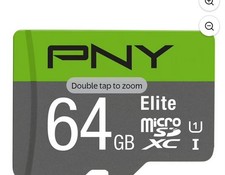 PNY 64GB Elite Class 10 U1 microSDHC Flash Memory Card - 100MB/s read,