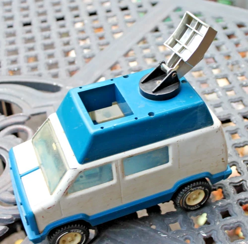 Vintage Tonka NBC Television Small News Truck Van Dish on Roof