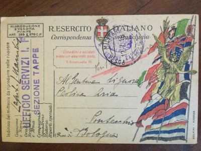 SECONDA GUERRA. Dalla POSTA MILITARE 101 SEZ. A Cartolina In Franchigia Del 2 5 1942 Alla P M 125 A