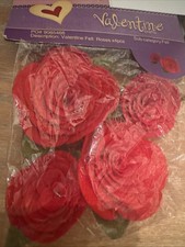 Craft Red Felt Roses