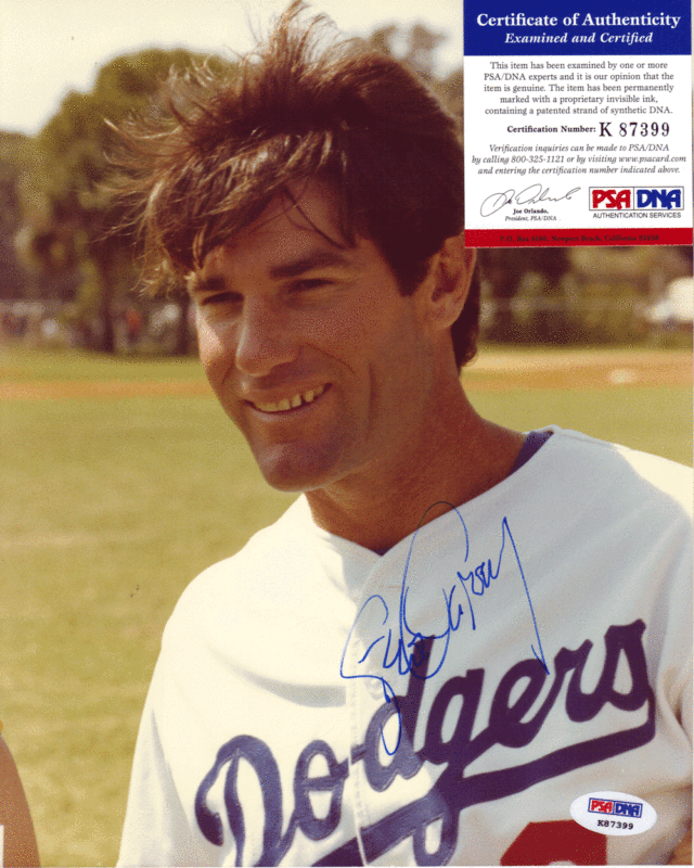 Steve Garvey Autographed Signed Los Angeles Dodgers 8 x 10 Photo PSA/DNA 