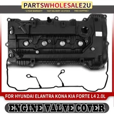 Engine Valve Cover with Gasket for Hyundai Elantra Kona Kia Forte L4 2.0L DOHC