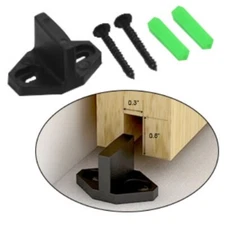 CCJH 1 PCS  Floor Guide For Sliding Barn Door,Black