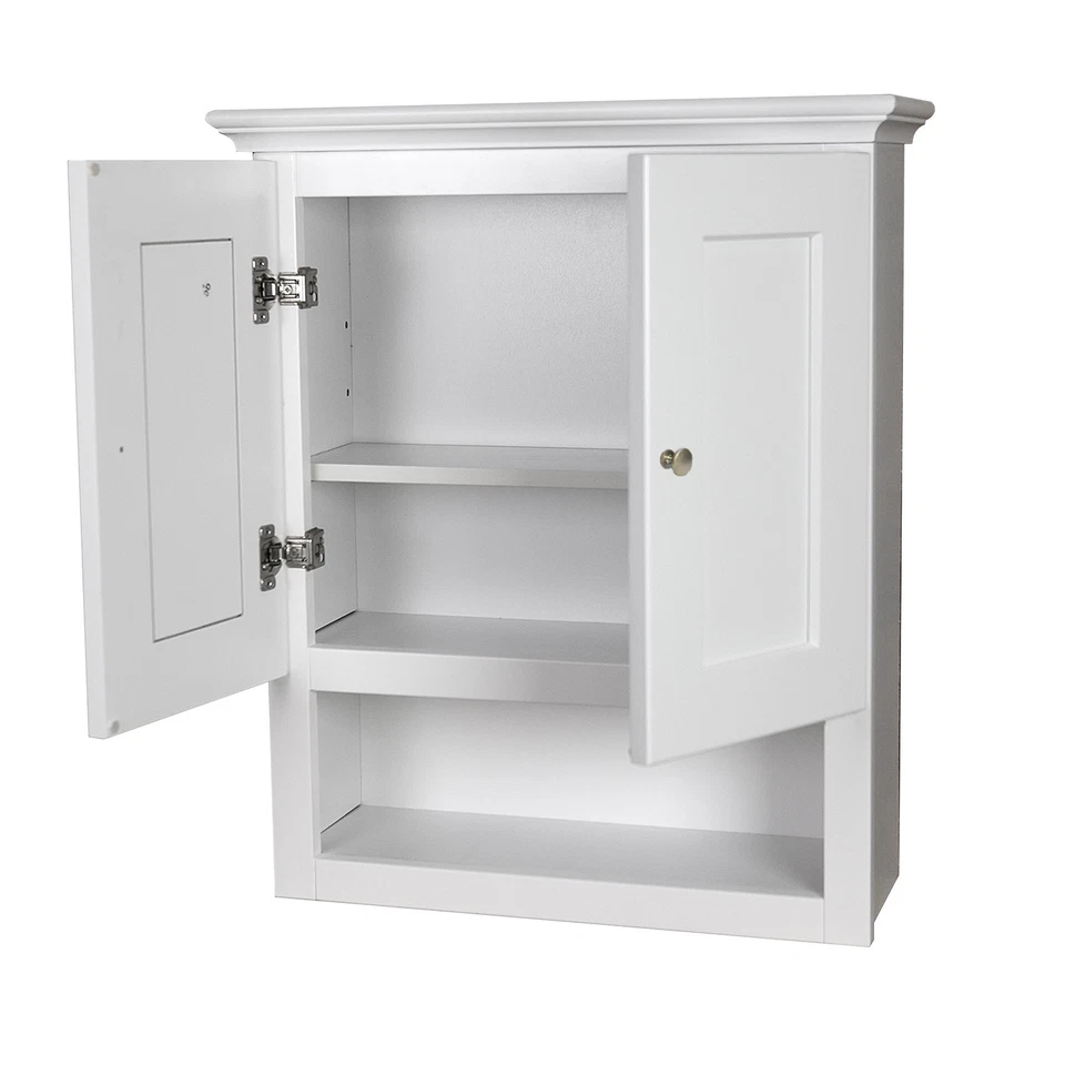 White Shaker Bathroom Wall Cabinet 21x26 - Image 2 of 2