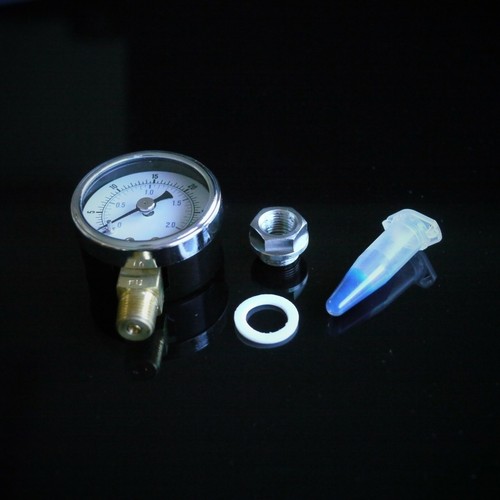 PRESSURE GAGE / ADAPTER SET FOR LA PAVONI EUROPICCOLA BRASS / STAINLESS