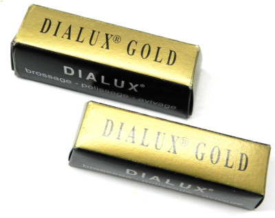 Dialux GOLD Polishing Compound Jewelers Rouge Super-Finish Highest Gloss 2 Bars